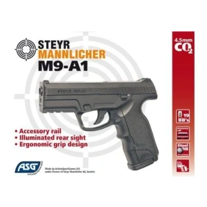 ASG Steyr M9A1 Siyah Havalı Tabanca (16088)