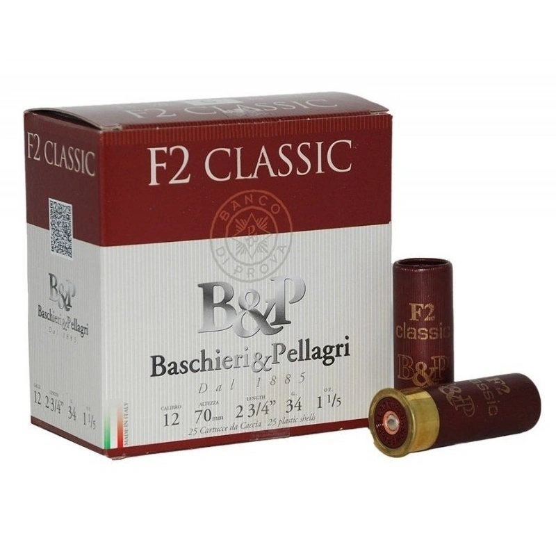 BP 12 Cal 34 Gr F2 Classic Av Fişeği